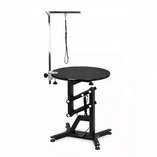 Round pet grooming table metal - round,