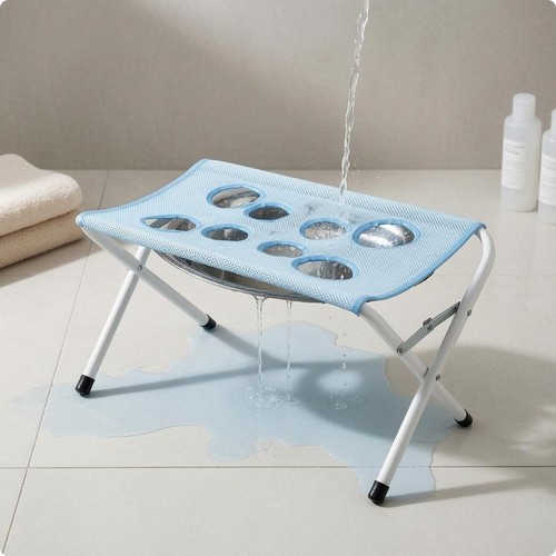 Folding grooming stand - folding, mesh